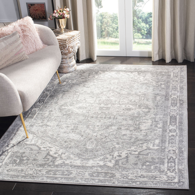 Bungalow Rose Llana Cream/Gray Rug & Reviews Wayfair